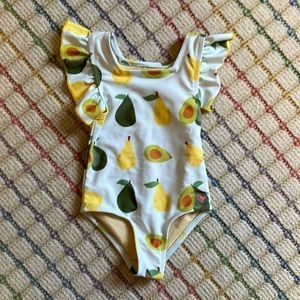 Pink Chicken one piece swimsuit, size 2 years